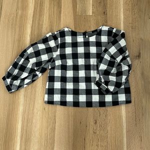 Anthropologie Buffalo Check Blouse